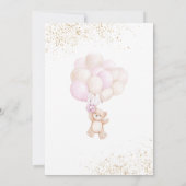 Es ist ein Mädchen, das wir frühzeitig abwarten kö Einladung (Rückseite)