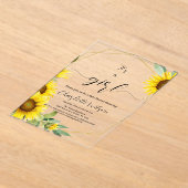 Es ist ein Mädchen! Dusche für Sonnenblumen Acryleinladungen (Ablage )