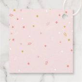 Es ist ein Mädchen Dusche Gefallen Anhänger rosa B (Rückseite)