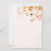 Es ist ein Mädchen, ein Baby in Bloom, eine Garten Einladung (Rückseite)