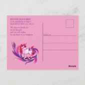 Es ist ein Mädchen - ein Meerjungfrau-Baby Postkarte (Rückseite)