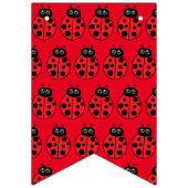 Es ist ein Mädchen, ein rotes Ladybug Baby-Duschba Wimpelkette (Zweite Fahne)