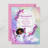 Es ist ein Mädchen - ein Schmetterling Postkarte (Vorne/Hinten)