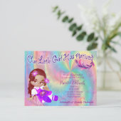 Es ist ein Mädchen - ein Süsse-Pie-Baby Postkarte (Stehend Vorderseite)