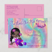 Es ist ein Mädchen - ein Süsse-Pie-Baby Postkarte (Vorne/Hinten)