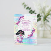 Es ist ein Mädchen - eine Babyfrau Postkarte (Stehend Vorderseite)