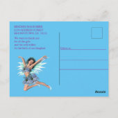 Es ist ein Mädchen - eine märchenhafte Babypostkar Postkarte (Rückseite)