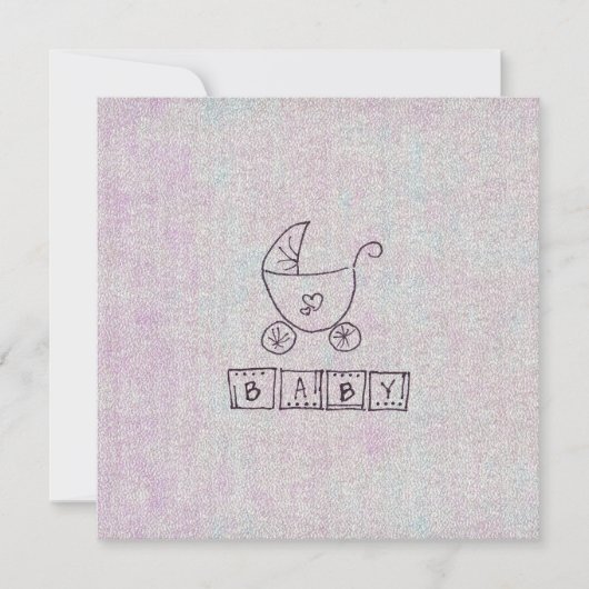 Es ist ein Mädchen Einladung (Vorderseite)