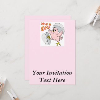 Es ist ein Mädchen! Einladung