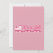 "Es ist ein Mädchen!" Einladung (Rückseite)