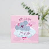 Es ist ein Mädchen Einladung (Stehend Vorderseite)