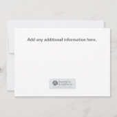 Es ist ein Mädchen Einladung (Rückseite)