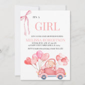 Es ist ein Mädchen! Einladung (Vorderseite)