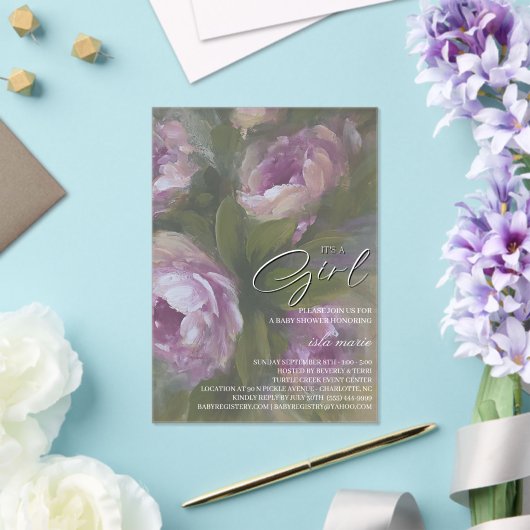 Es ist ein Mädchen - Einladung (In Situ (Hochzeit))