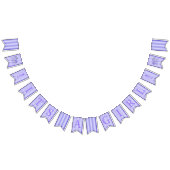 Es ist ein Mädchen! Elefant-Blumen-lila Frack Wimpelkette (Alle)