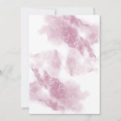 Es ist ein Mädchen, Elephant Balloon Baby Shower I Einladung (Rückseite)