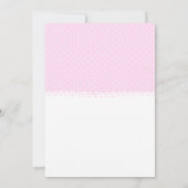 Es ist ein Mädchen Eltern mit Pink Shoes Baby Dusc Einladung (Rückseite)