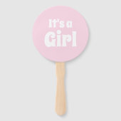 Es ist ein Mädchen, es ist ein Baby-Dusche Geschle Fächer (Vorderseite)