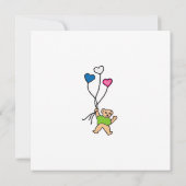 Es ist ein Mädchen! Flache Karte (Rückseite)