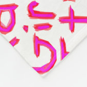 Es ist ein Mädchen! Fleecedecke (Ecke)