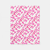 Es ist ein Mädchen! Fleecedecke (Vorderseite)