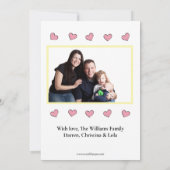 Es ist ein Mädchen - Geburtsankündigung Einladung (Rückseite)