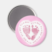 Es ist ein Mädchen-Geburtsvortrag-Magnet Magnet (Vorderseite/Rückseite)