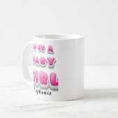 Es ist ein Mädchen! Gender Reveal Tasse Geschenk f (Vorderseite Links)
