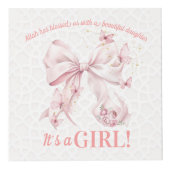 Es ist ein Mädchen-Geschenkfoto Würfel (Vorderseite)