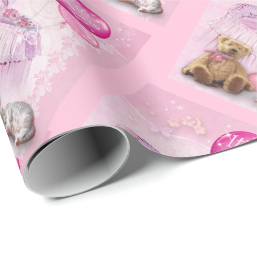 Es ist ein Mädchen! Geschenkpapier (Rolleneckpunkt)