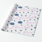 Es ist ein Mädchen! Geschenkpapier (Ungerollt)