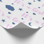 Es ist ein Mädchen! Geschenkpapier (Ecke)