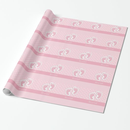 Es ist ein Mädchen Geschenkpapier (Ungerollt)