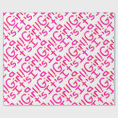 Es ist ein Mädchen! Geschenkpapier (Flach)