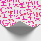 Es ist ein Mädchen! Geschenkpapier (Ecke)