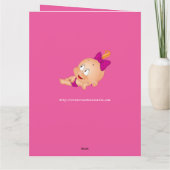 Es ist ein Mädchen : Glückwünsche ! - Karte (Rückseite)