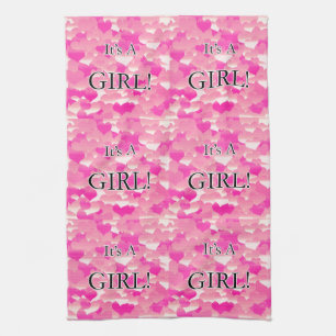 Es ist ein Mädchen! Handtuch