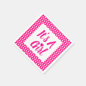 Es ist ein Mädchen-Herz-Muster Serviette (Ecke)