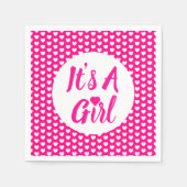 Es ist ein Mädchen-Herz-Muster Serviette (Vorderseite)