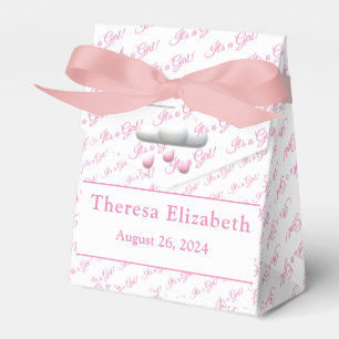 Es ist ein Mädchen individualisierbare Babydusche  Geschenkschachtel