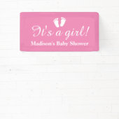 Es ist ein Mädchen individuelle Name rosa Baby Dus Banner (InSitu)
