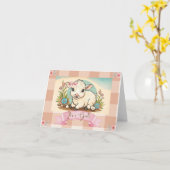 Es ist ein Mädchen! Karte (Gelbe Blume)