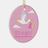 Es ist ein Mädchen! Keramikornament (Rechts)