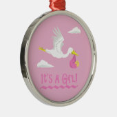 Es ist ein Mädchen! Keramikornament (Rechts)