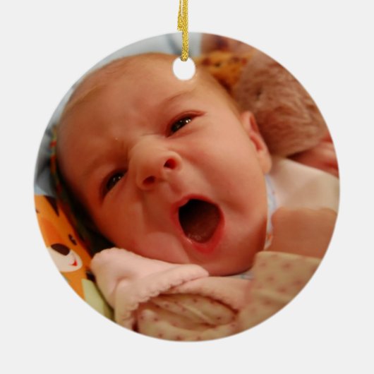 Es ist ein Mädchen! Keramikornament (Hinten)