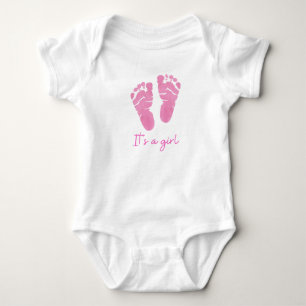"Es ist ein Mädchen - Kleine Freude im Stil!" Baby Strampler