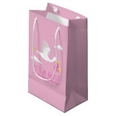 Es ist ein Mädchen! Kleine Geschenktüte (Vorderseite Schrägansicht)