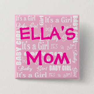 Es ist ein Mädchen-Knopf Button