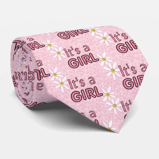 Es ist ein Mädchen Krawatte (Gerollt)