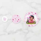 Es ist ein Mädchen | Mädchendusche Konfetti (Rückseiten)